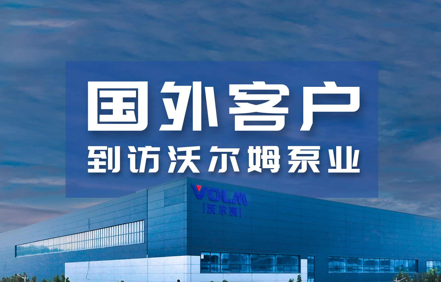 國(guó)外客戶到訪沃爾姆泵業(yè)